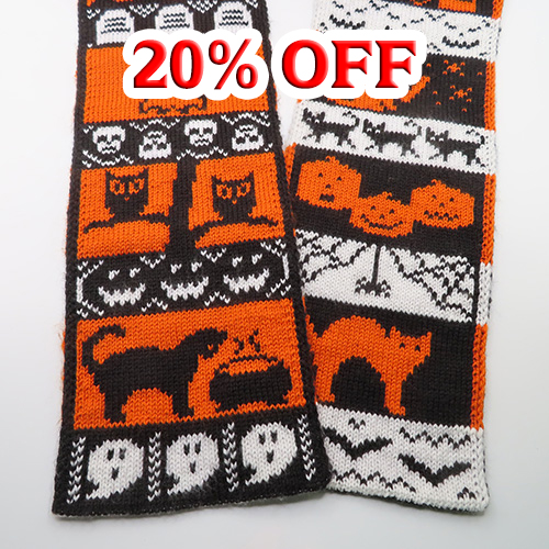 20% off Purrfect Scare Halloween Scarf!