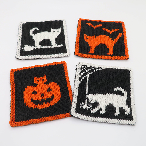 Halloween Cat Coasters