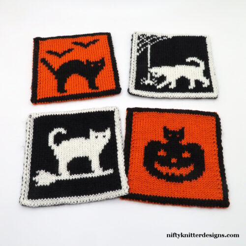 Halloween Cat Coasters