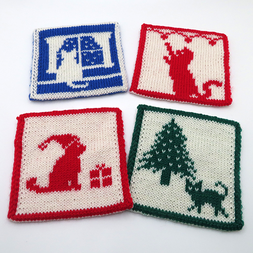 Christmas Cat Coasters